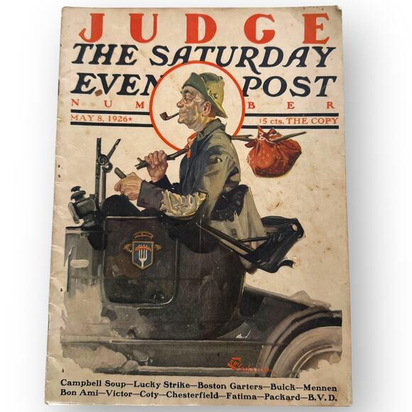 The Saturday Evening Post July 31, 1920 Number of Judge (1926) E.M. Jackson Art - Picture 1 of 16